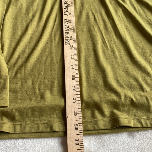 Ibex Indie Hoodie Merino Wool Mens 2XL Athletic Fit Olive Lightweight 1/4 Zip - Picture 4 of 14